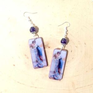 Boucles d oreilles Lady blue