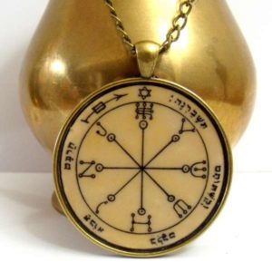 Collier talisman 6ème Pentacle de Mars