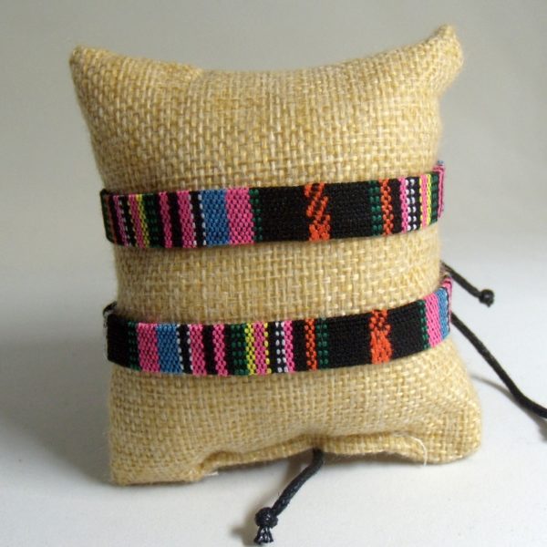 Bracelets d' Amitié fils multicolores tissés