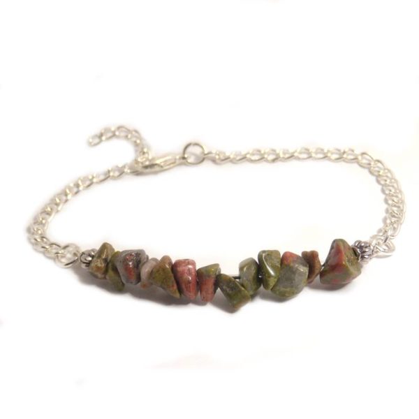 Bracelet en chips de turquoise africaine pierre naturelle